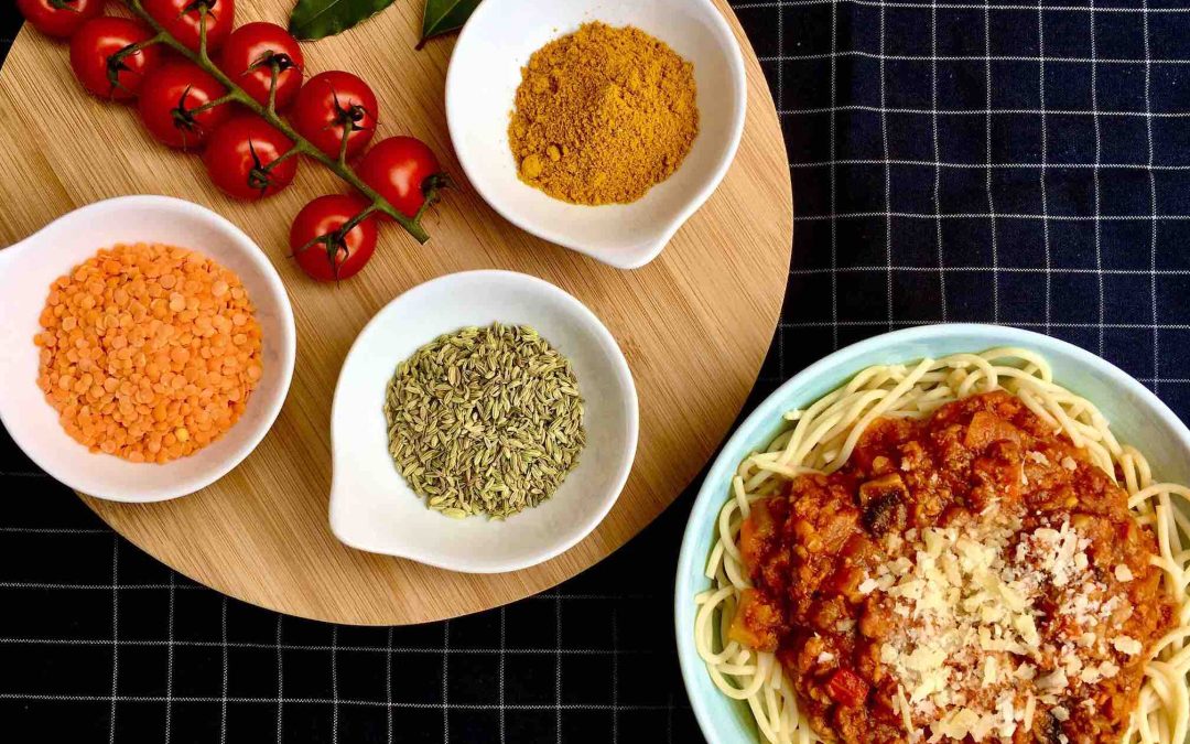 Sauce spaghetti viande lentilles pleine de saveurs Isabelle Côté nutritionniste