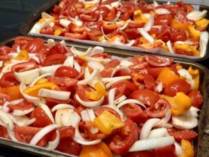 Potage tomate fraiches et poivrons grillés Plaques Isabelle Côté nutritionniste